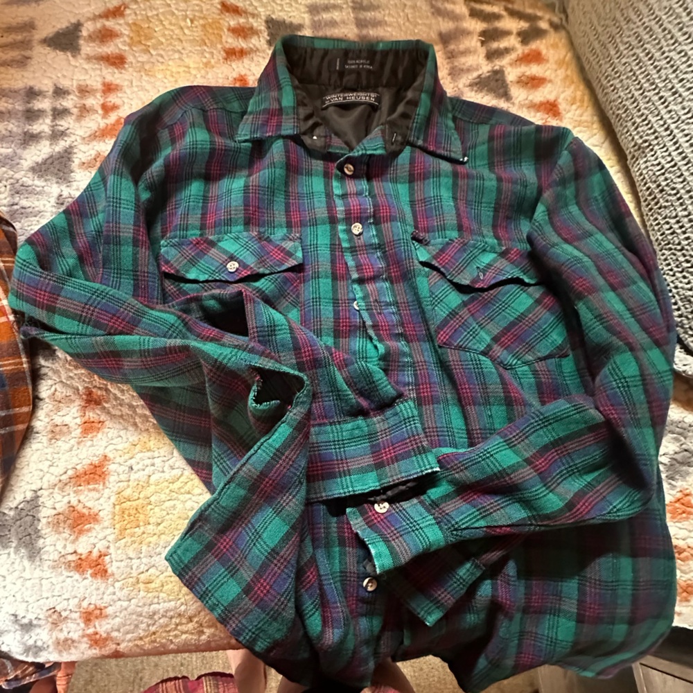 Unisex vintage flannel-1980s